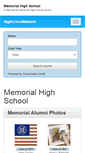 Mobile Screenshot of memorialhighschoolalumni.com